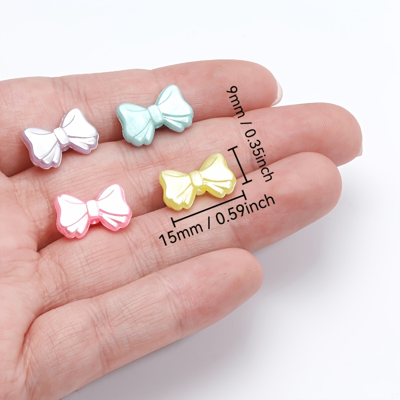50pcs Colorful Pearlescent Acrylic Beads for DIY Jewelry Making